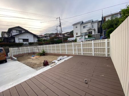 葉山 デッキ工事