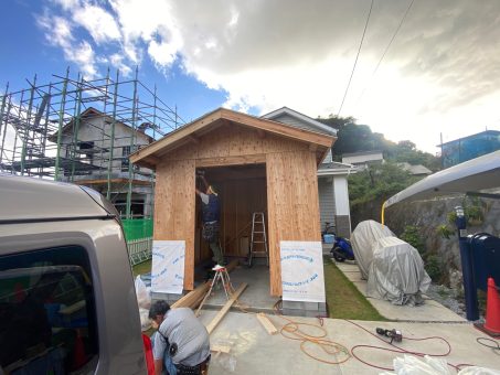 葉山　ガレージ工事