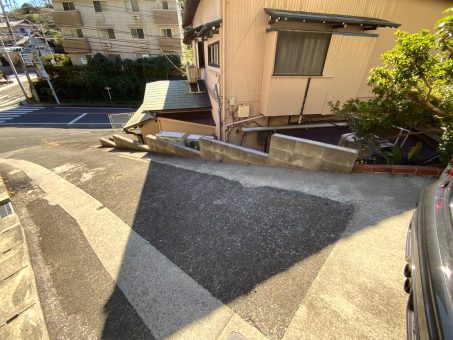 屋外手すり　工事前