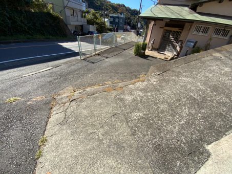 屋外手摺工事前